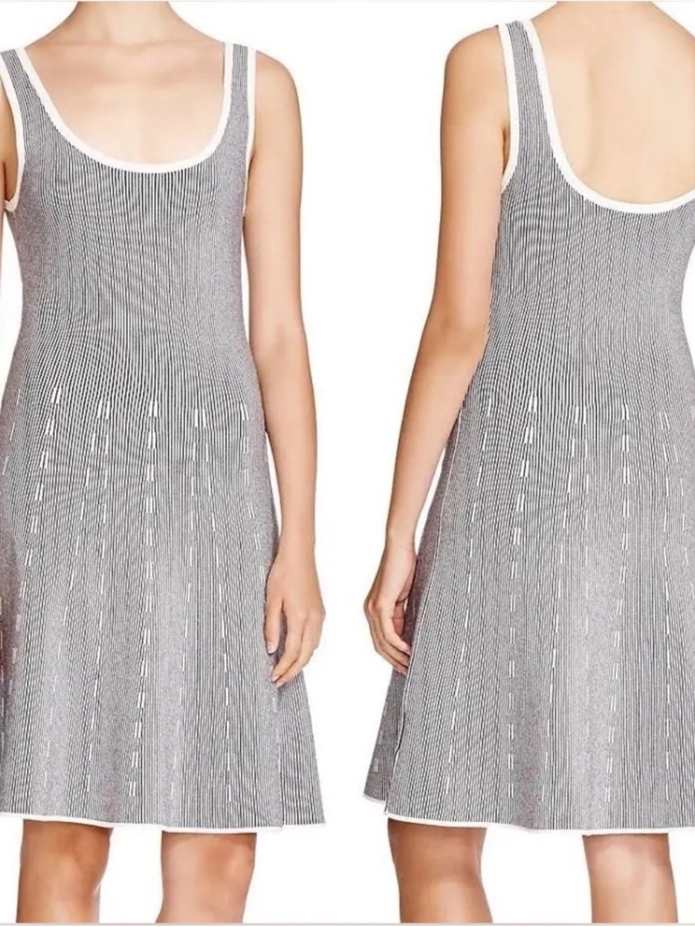 Theory-Codris Geometric Knit Dress